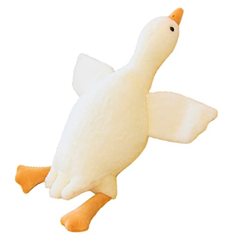 Riesige Gans Plüschkissen Gänse Stofftiere Niedliche Große Ente Weiches Kuscheltier Schlafkissen Ausgestopfte Plüschpuppe Umarmungskissen Spielzeug Sofftier, Geschenk für Kinder Erwachsene von Generic