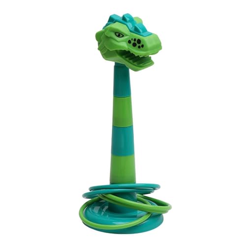 Ringe werfen Spiele, Ringe werfen Spiel für Kinder | Niedliches Dinosaurier-Ringspielzeug Abnehmbares Ringspiel | Lernspiel im Freien | Tragbares - und Aktivspielset für Kinder, Jung von Generic