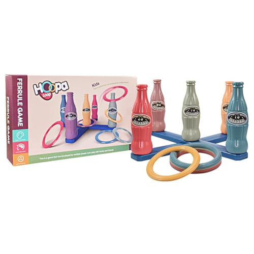 Ringspielzeug werfen - Fun Ring Toss Set, Interactive Kids Game | Öko -freundliches ABS -Spielzeug, das die Hand -Eye -Koordination während der Parteien Schulveranstaltungen und die Bindung von Eltern von Generic
