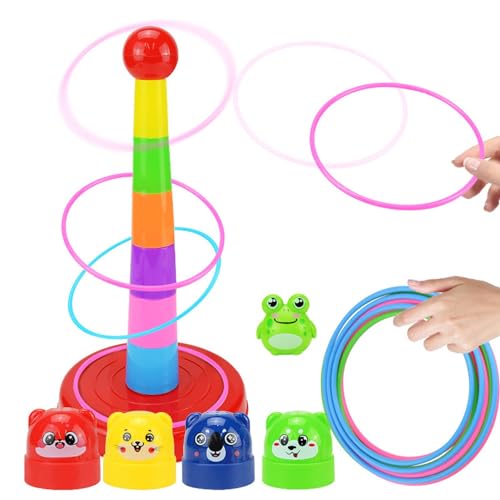Ringspielzeug werfen Ringwurfspiel - 15-teiliges Stapelspielzeug Toss Combo Set - Toss Combo Set, Indoor Outdoor Wurfspiel, Bunte Lustige Sortieren Stapelspielzeug für Eltern, Kinder Ringspielzeug werfen Ringwurfspiel - 15-teiliges Stapelspielzeug Toss Combo Set - Toss Combo Set, Indoor Outdoor Wurfspiel, Bunte Lustige Sortieren Stapelspielzeug für Eltern, Kinder von Generic