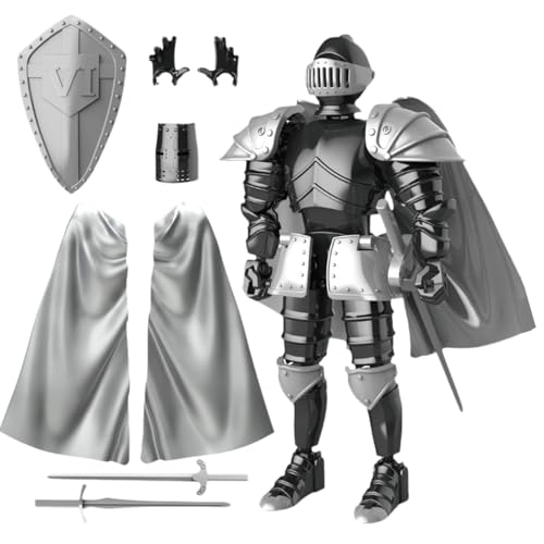Ritterfigur beweglich – Actionfigur 3D-gedruckte Ritter-Kollektion, exquisite mittelalterliche Statue, multifunktionale Sammelfigur für Liebhaber, Freunde von Generic
