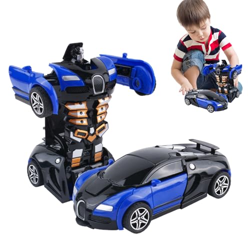 Robot Car Spielzeug für Kinder – formwechselndes Fahrzeug mit Licht und Sound | Deformationsspielzeug Actionfiguren, lustiges 2-in-1-Action-Autospielzeug für Kinder, Stem Edu-Spielzeug von Generic