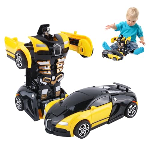 Robot Car Spielzeug für Kinder – formwechselndes Fahrzeug mit Licht und Sound | Deformationsspielzeug Actionfiguren, lustiges 2-in-1-Action-Autospielzeug für Kinder, Stem Edu-Spielzeug von Generic