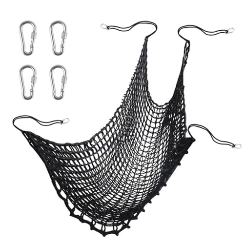 Robustes Kletternetz für Spielplatz – Kletter-Cargo-Netz, doppellagiges Fallseilnetz mit 4 Sicherheitshaken, Outdoor-Schutznetz für Kinder, Garten, Hinterhof und Baumhaus Spielgeräte von Generic