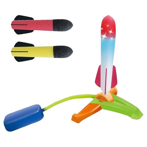 Rocket Catapult Spielzeug für Kinder, Rocket Catapult Spielzeug | Outdoor Schaum Rakete Katapult Spielzeug - Fußpedaldesign Outdoor-Entspannungsspielplatz, Garten, Rasen, Terrasse von Generic