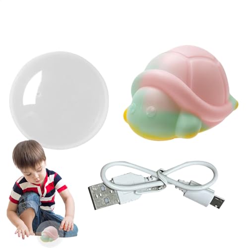 Rollball für Kinder | Elektrischer rollender Blasenball, wiederaufladbares Nachtlicht, Kriechspielzeug für das Lernen im Vorschulalter für Mädchen von Generic