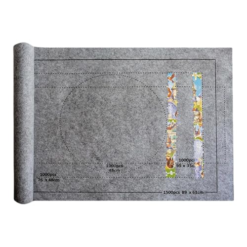 Rollbare Puzzle-Aufbewahrungsmatte – Tragbarer Organizer für einfachen Transport – 66 x 117 cm – rutschfeste Matte hält bis zu 1500 Teile für den Gebrauch zu Hause und im Rollbare Puzzle-Aufbewahrungsmatte – Tragbarer Organizer für einfachen Transport – 66 x 117 cm – rutschfeste Matte hält bis zu 1500 Teile für den Gebrauch zu Hause und im von Generic