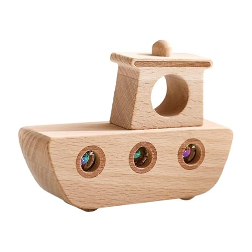 Rollender Marmorboot - Holzkindspielzeug | Interaktives Push -Bootsspielzeug mit Ball - Feinmotorikspiel für Kinder, Lernspielzeug für Bildungslern, Weihnachtsgeburtstagsgeschenk, 10x7.5x3cm Rollender Marmorboot - Holzkindspielzeug | Interaktives Push -Bootsspielzeug mit Ball - Feinmotorikspiel für Kinder, Lernspielzeug für Bildungslern, Weihnachtsgeburtstagsgeschenk, 10x7.5x3cm von Generic
