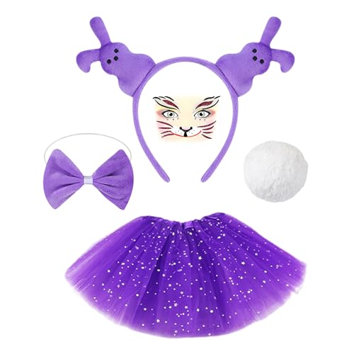 Rollenspielkostüm, Hasenkostüm Set | Buntes Halloween -Kostümkit - Funny Partys Supplies, entzückende Cosplay -Accessoires für Ostern, Geburtstag, Weihnachten Rollenspielkostüm, Hasenkostüm Set | Buntes Halloween -Kostümkit - Funny Partys Supplies, entzückende Cosplay -Accessoires für Ostern, Geburtstag, Weihnachten von Generic