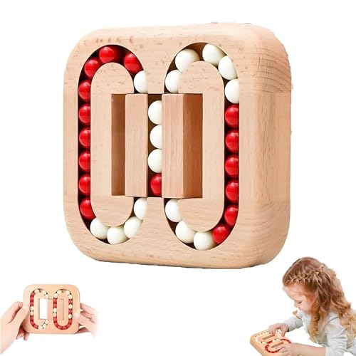 Rotierende Magic Bean Fingertip, Rotierende Magic Bean Fingertip Spielzeug Holzpuzzles, 2025 Neue lustige Bean Brain Teaser Sensory Puzzles, Stressabbau Angst(Acrylic Beads,1PCS) von Generic