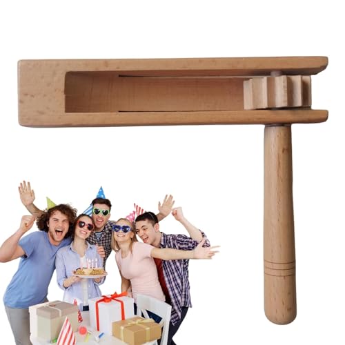 Rotierende Rassel aus Holz – Holzrassel, Dreh-Rasselspielzeug mit Ratsche | traditionelles Matraca Quietschspielzeug mit feiner Verarbeitung, Quietschspielzeug für Partys, Treffen von Fam Le, Rotierende Rassel aus Holz – Holzrassel, Dreh-Rasselspielzeug mit Ratsche | traditionelles Matraca Quietschspielzeug mit feiner Verarbeitung, Quietschspielzeug für Partys, Treffen von Fam Le, von Generic