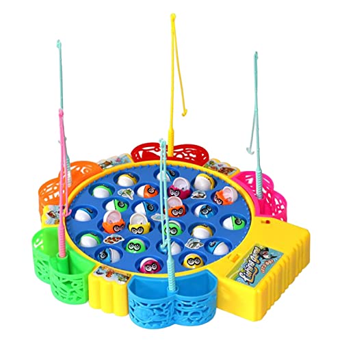 Rotierendes Fischereispiel Training, Brettspiel Fine Motor Skill Educational Toy Preschool, 24 Fische von Generic