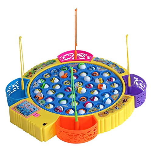 Rotierendes Fischereispiel Training, Brettspiel Fine Motor Skill Educational Toy Preschool, 45 Fische von Generic