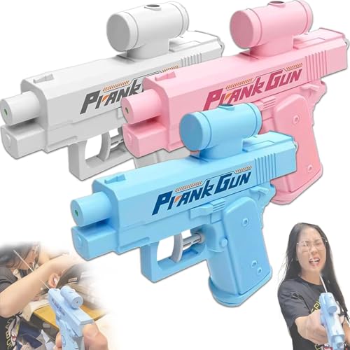 Rückwärts-Wasserpistole, Dieses Wasserwerkzeug funktioniert offiziell rückwärts, neues Streich-Wasserwerkzeug, doppelseitiges Sprühwasser, Zweiwege-Sprühwasser for Streichtricks(Blue+Pink+White) Rückwärts-Wasserpistole, Dieses Wasserwerkzeug funktioniert offiziell rückwärts, neues Streich-Wasserwerkzeug, doppelseitiges Sprühwasser, Zweiwege-Sprühwasser for Streichtricks(Blue+Pink+White) von Generic