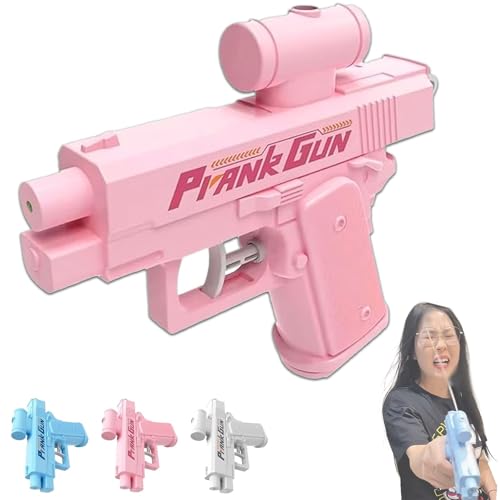 Rückwärts-Wasserpistole, Dieses Wasserwerkzeug funktioniert offiziell rückwärts, neues Streich-Wasserwerkzeug, doppelseitiges Sprühwasser, Zweiwege-Sprühwasser for Streichtricks(Pink) von Generic