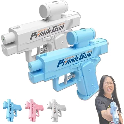 Rückwärts-Wasserpistole, Dieses Wasserwerkzeug funktioniert offiziell rückwärts, neues Streich-Wasserwerkzeug, doppelseitiges Sprühwasser, Zweiwege-Sprühwasser for Streichtricks(White+Blue) von Generic