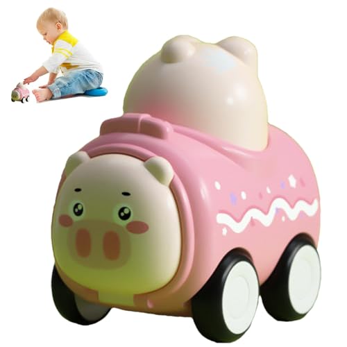 Rückziehauto für Kinder, Press and Go Autospielzeug | Spielzeugauto für Kinder mit Trägheit mit Pfeife - Drücken Sie das Spielzeug zum Zurückziehen Fahrzeuge ab von Generic