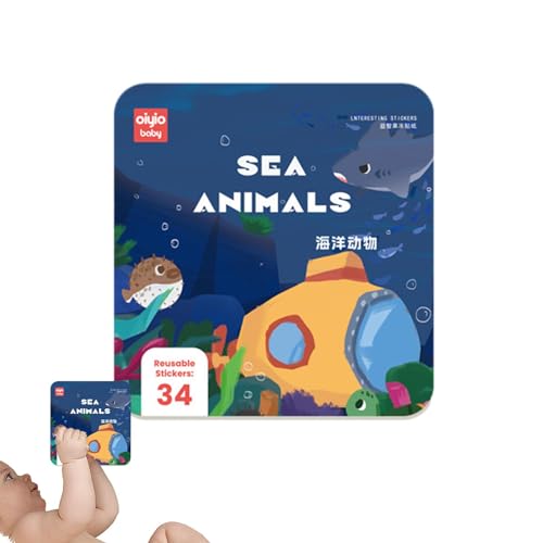 Ruhiges und beschäftigtes Buch, leise Aufkleberbücher – Buch mit -Aufkleber, Lernaktivitäten im Vorschulalter, kochbares Spielzeug, multifunktionales Reisespielzeug von Generic