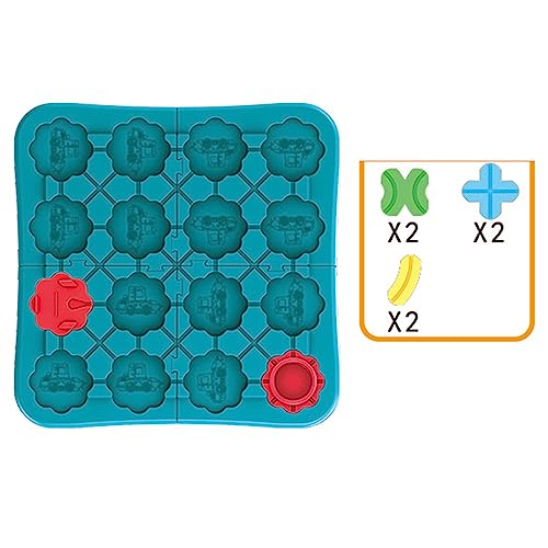 Run -Puzzle -Bausteine, Farbenfrohe Kleinkind Trackauto Spielzeugplastik für Frühbildung von Generic