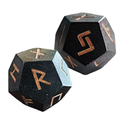 Runiquem Wahrsager-Set: Runenset aus Holz, Runen-Set, 2-teilig, kleine Runen für Heimdekoration, Meditation und Wahrsagenspiel von Generic