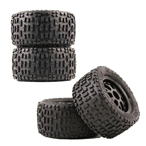 Rutschfeste 1/16 RC-Reifen, All-Terrain RC-Fahrzeugräder, Kunststoffkonstruktion, 4er-Pack, passend für 12-mm-Adapter für 1/14, 1/16, 1/18 Maßstab Rc Autos, ideal für DIY-Projekte Rutschfeste 1/16 RC-Reifen, All-Terrain RC-Fahrzeugräder, Kunststoffkonstruktion, 4er-Pack, passend für 12-mm-Adapter für 1/14, 1/16, 1/18 Maßstab Rc Autos, ideal für DIY-Projekte von Generic