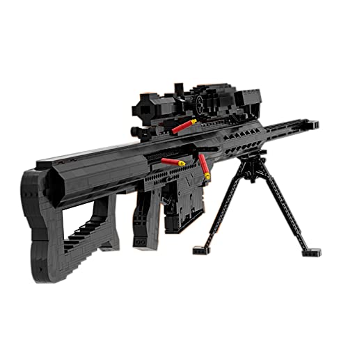 SAYN Technik Gewehr Klemmbausteine Bausatz, 2000+ Teile Technik M82A1 Scharfschützengewehr Modell mit Schussfunktion, MOC Kompatibel mit Lego von Generic