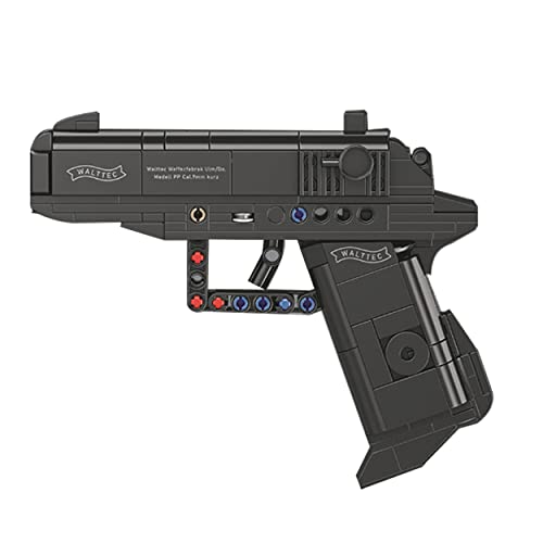 SAYN Technik Gewehr mit Schussfunktion, 326 Teile PPK Gewehr Pistole Modell mit Kugel, MOC Kompatibel mit Lego Gewehr von Generic