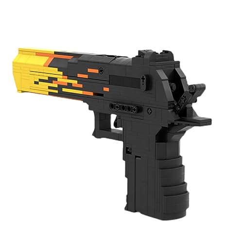 SAYN Technik Gewehr mit Schussfunktion, 460+ Teile Desert Eagle Gewehr Pistole Modell mit Kugel, MOC Kompatibel mit Lego Gewehr SAYN Technik Gewehr mit Schussfunktion, 460+ Teile Desert Eagle Gewehr Pistole Modell mit Kugel, MOC Kompatibel mit Lego Gewehr von Generic