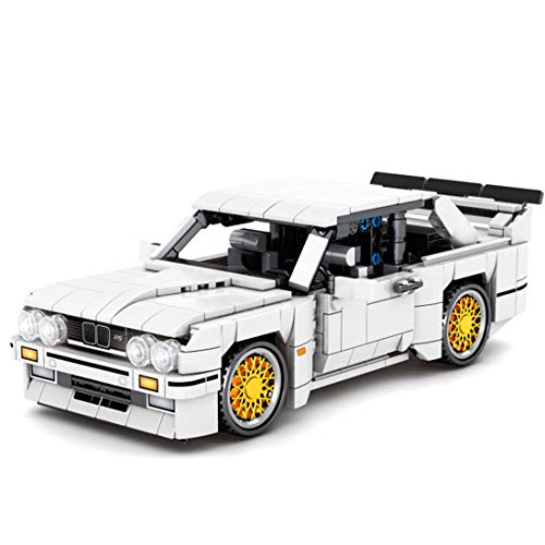 SAYN Technik Sportwagen Bausteine für BMW E30, 678 Teile Technik Pull Back Auto Rennwagen Modell, Kompatibel mit Lego Technik von Generic