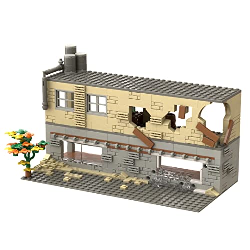 SAYN WW2 Militär Gebäude Haus, Militär Ruine Gebäude Bausteine Bauset, Kompatibel mit Lego von Generic