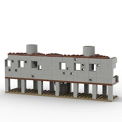 SAYN WW2 Militär Gebäude Haus - Militär Ruine Gebäude Bausteine Bauset, Kompatibel mit Lego Militär, 120 Klemmbausteine von Generic