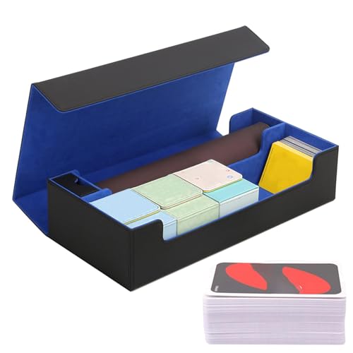 Sammelkarten-Aufbewahrungsbox aus Karton, Sportkarten-Boxen, Kartenaufbewahrung für Kartenspiele, Kartenaufbewahrung aus PU-Leder, magnetischer Kartenverschluss für Karten Sammelkarten-Aufbewahrungsbox aus Karton, Sportkarten-Boxen, Kartenaufbewahrung für Kartenspiele, Kartenaufbewahrung aus PU-Leder, magnetischer Kartenverschluss für Karten von Generic