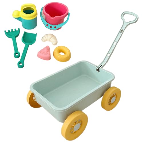 Sandspielset, Strandsandspielzeug - Frühes Lernen Sandspielspielzeug mit Trolley 8 Stücke - Unterhaltsame Spielset im Freien für Seaside Beach außerhalb des Campings Sandspielset, Strandsandspielzeug - Frühes Lernen Sandspielspielzeug mit Trolley 8 Stücke - Unterhaltsame Spielset im Freien für Seaside Beach außerhalb des Campings von Generic