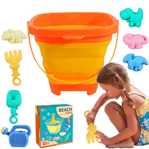 Sandspielzeug-Set – Strandspielzeug mit faltbarem Eimer, Strandspielzeug-Set für den Strand | Sandspiel-Set für den Sommer, Sandspielzeug Sandspielzeug-Set – Strandspielzeug mit faltbarem Eimer, Strandspielzeug-Set für den Strand | Sandspiel-Set für den Sommer, Sandspielzeug von Generic