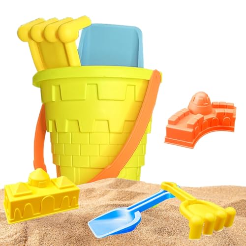 Sandspielzeug-Set für Kinder – Sandspielset für draußen, 5-teiliges Sandeimer-Set | Komplettes 5-teiliges Sandspielzeug, Schaufeln, Eimer und Kellen für lustige - und Sandkastenabenteuer Sandspielzeug-Set für Kinder – Sandspielset für draußen, 5-teiliges Sandeimer-Set | Komplettes 5-teiliges Sandspielzeug, Schaufeln, Eimer und Kellen für lustige - und Sandkastenabenteuer von Generic