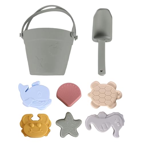 Sandspielzeug-Set für Sandspielzeuge – buntes Strandspielzeug für die Herstellung von Sandburgen | 8 Stück Travel Sandspielzeug, Backyard & Partyspiel, verbessert die Motorik Sandspielzeug-Set für Sandspielzeuge – buntes Strandspielzeug für die Herstellung von Sandburgen | 8 Stück Travel Sandspielzeug, Backyard & Partyspiel, verbessert die Motorik von Generic