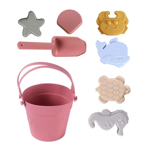 Sandspielzeugset für die – lustiges Strandspielzeug mit Formen, buntes Sandbau-Spielzeug | 8-teiliges Reiseset, Spiel im Freien, elio Sandspielzeugset für die – lustiges Strandspielzeug mit Formen, buntes Sandbau-Spielzeug | 8-teiliges Reiseset, Spiel im Freien, elio von Generic