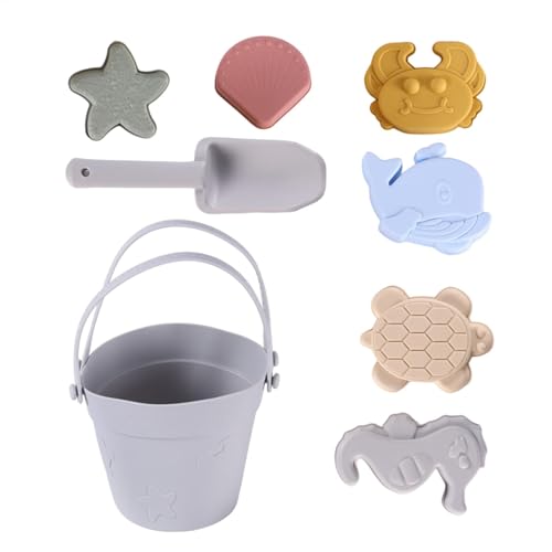 Sandspielzeugset für die – lustiges Strandspielzeug mit Formen, buntes Sandbau-Spielzeug | 8-teiliges Reiseset, Spiel im Freien, elio Sandspielzeugset für die – lustiges Strandspielzeug mit Formen, buntes Sandbau-Spielzeug | 8-teiliges Reiseset, Spiel im Freien, elio von Generic