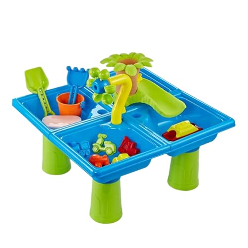 Sandtisch für | Sandkasten-Tischspiele, Strandspiele und sensorische Aktivitäten für Garten, Freizeit und Spiele im Innen- und Außenbereich von Generic