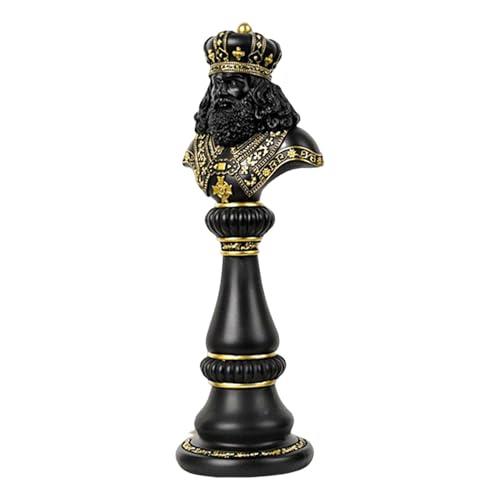 Schachfigur | Klassische Kunstharz-Skulptur, Sammlerstück | Große Figur Mit König Und Königin Als Schlachtpferd, Ritterfigur, Dekoratives Ornament Für Zuhause, Büro, Arbeitszimmer Schachfigur | Klassische Kunstharz-Skulptur, Sammlerstück | Große Figur Mit König Und Königin Als Schlachtpferd, Ritterfigur, Dekoratives Ornament Für Zuhause, Büro, Arbeitszimmer von Generic