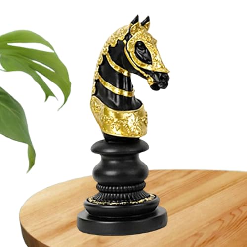 Schachfiguren-Dekoration - Kunstharz Schach-Skulpturen in Schwarz-Weiß-Gold und Silber | Vintage Schachfiguren-Ornamente für Wohnkultur, Büro, Studium und besondere Geschenkideen Schachfiguren Schachfiguren-Dekoration - Kunstharz Schach-Skulpturen in Schwarz-Weiß-Gold und Silber | Vintage Schachfiguren-Ornamente für Wohnkultur, Büro, Studium und besondere Geschenkideen Schachfiguren von Generic