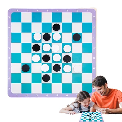 Schachspiel-Brettspielzeug, fliegendes Schachbrettspiel,Hölzernes 4-in-1-Brett, fliegendes Schach-Familienspiel - Multifunktionales tragbares fliegendes Schachspiel aus Holz, pädagogisches von Generic