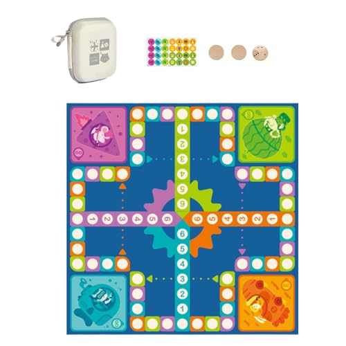 Schachspiel für – Tischspiele für mehrere Spieler mit Aufbewahrungsbox, Familienschach-Set | leichtes Zeichentrick-Schach, interaktive Aktivitäten des Elternkinds von Generic