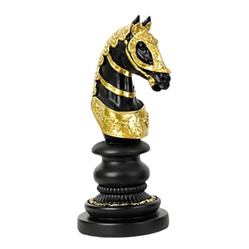 Schachstatue - -Stück - Premium -Schach -Stück -Skulpturen, Stilvolles Schach -inspiriertes | Großwild König Königin War Horse Figur Dekoration Ornament, Komplizierter König Und Königin Fig Schachstatue - -Stück - Premium -Schach -Stück -Skulpturen, Stilvolles Schach -inspiriertes | Großwild König Königin War Horse Figur Dekoration Ornament, Komplizierter König Und Königin Fig von Generic