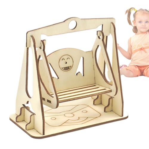 Schaukel 3D-Puzzle, Schaukelmodell, mechanisches Modell-Set, Swing Ride, kreative pädagogische Puzzle, 3D-Puzzle, Schaukel, Dekoration für Kinder zu Hause von Generic