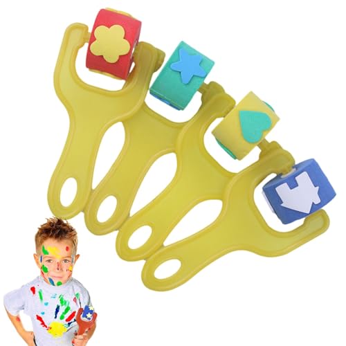 Schaumstoffrollen für Kinder zum Malen, Zeichnen Schaumstoffrollen, Formen für 4-teilige Malerei | Malzubehör für Schwammstempel mit Schaumlackrolle, Diverten Schaumstoffrollen für Kinder zum Malen, Zeichnen Schaumstoffrollen, Formen für 4-teilige Malerei | Malzubehör für Schwammstempel mit Schaumlackrolle, Diverten von Generic