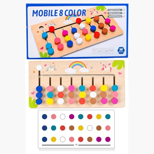 Schiebepuzzle-Brettspiel, Lernpuzzle – farblich abgestimmtes Brettspiel mit gleitendem Puzzle-Spielzeug | Lernlogikspiel, pädagogisches Logikspiel cr Schiebepuzzle-Brettspiel, Lernpuzzle – farblich abgestimmtes Brettspiel mit gleitendem Puzzle-Spielzeug | Lernlogikspiel, pädagogisches Logikspiel cr von Generic