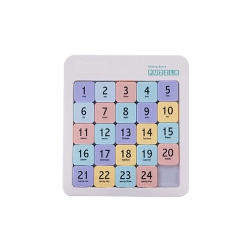 Schiebepuzzle-Spielzeug, pädagogisches Denkspiel für Kinder ab 5 Jahren, Lernaktivität mit farbenfroher Idee für drinnen und draußen KzW861 (C, 19.5X17cm) von Generic