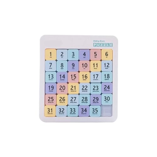 Schiebepuzzle-Spielzeug, pädagogisches Denkspiel für Kinder ab 5 Jahren, Lernaktivität mit farbenfroher Idee für drinnen und draußen KzW861 (D, 22X20cm) von Generic