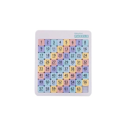 Schiebepuzzle-Spielzeug, pädagogisches Denkspiel für Kinder ab 5 Jahren, Lernaktivität mit farbenfroher Idee für drinnen und draußen KzW861 (F, 25X22.5cm) von Generic